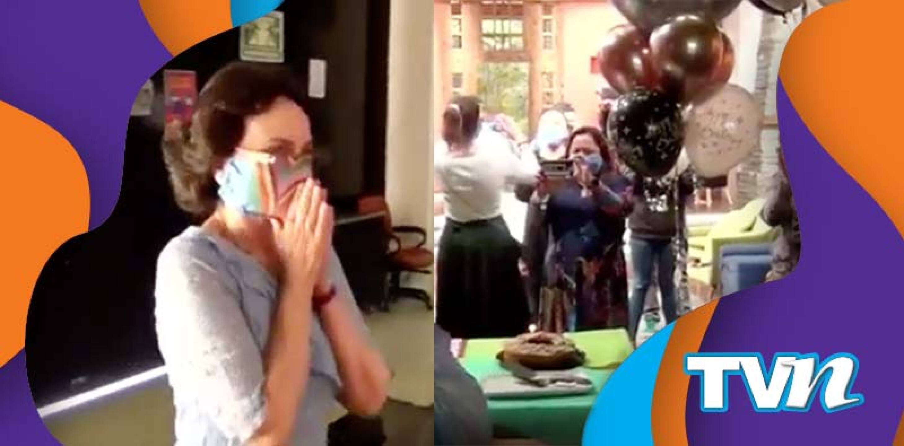 Pati Chapoy Conductora Estelar Ventaneando Cumpleaños pre fiesta Festejo Foro Compañeros Equipo de trabajo