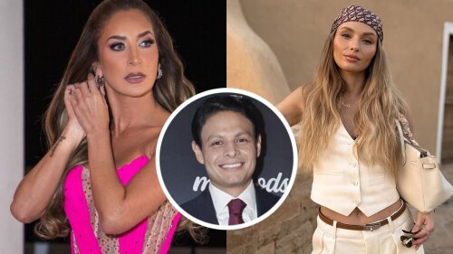 Geraldine Bazán, Giovanni Medina, Irina Baeva triángulo amoroso