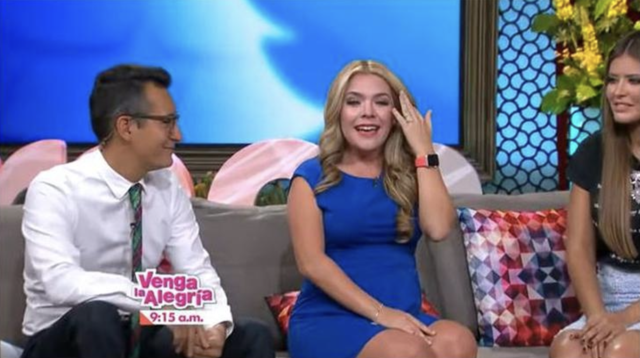 Verónica Alejandra con Sergio Sepúlveda en Venga la alegría