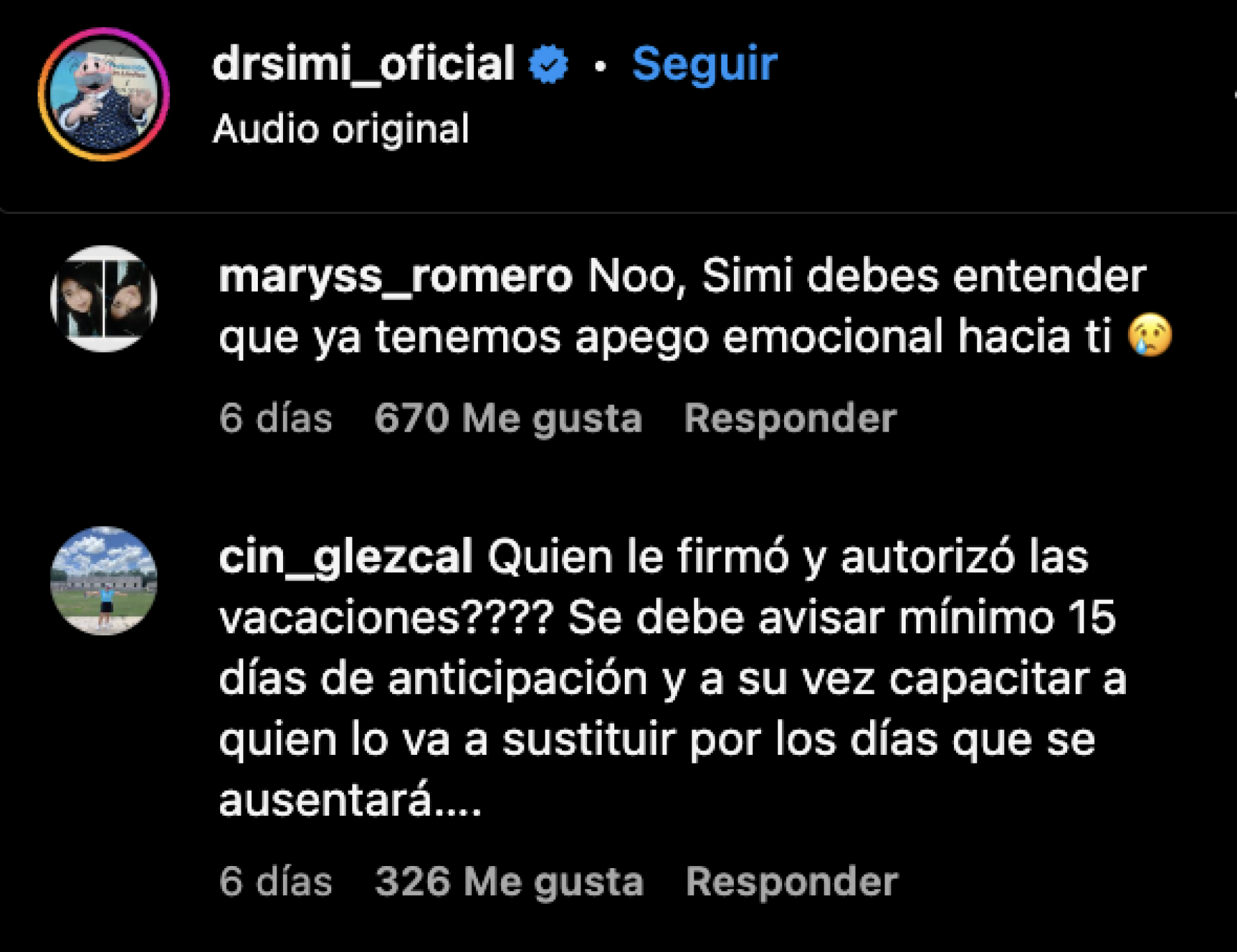 Dr. Simi no se retira, sólo se va de vacaciones ¡Paren todo!