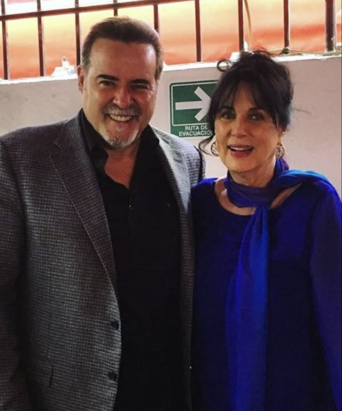 Helena Rojo y César Evora