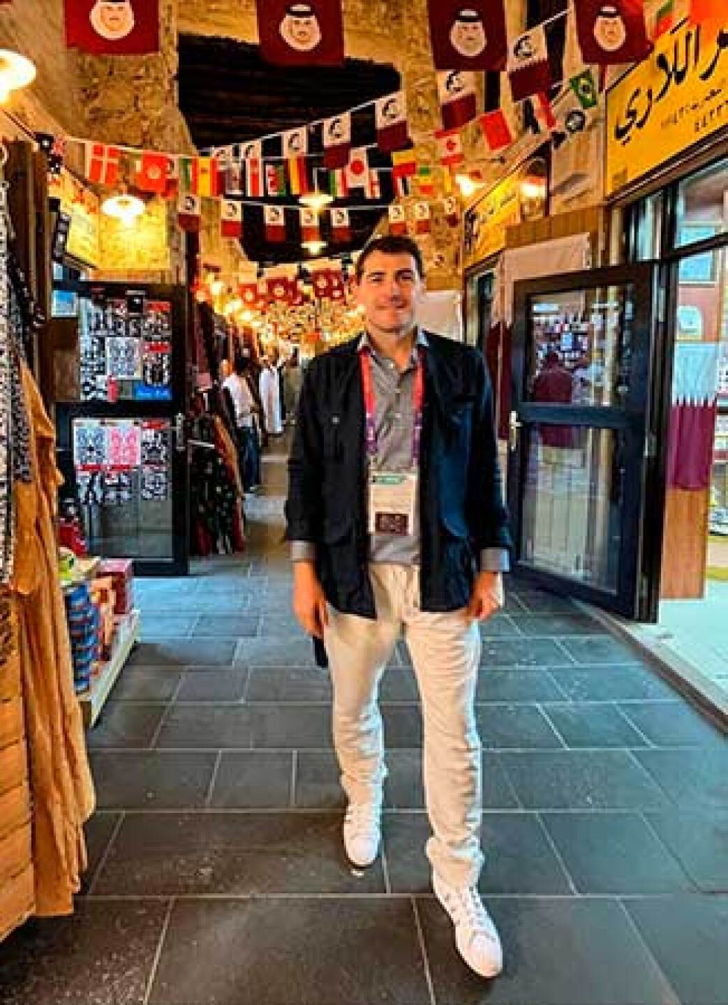 Iker Casillas estuvo acompañando a los de TV Azteca en Qatar 2022