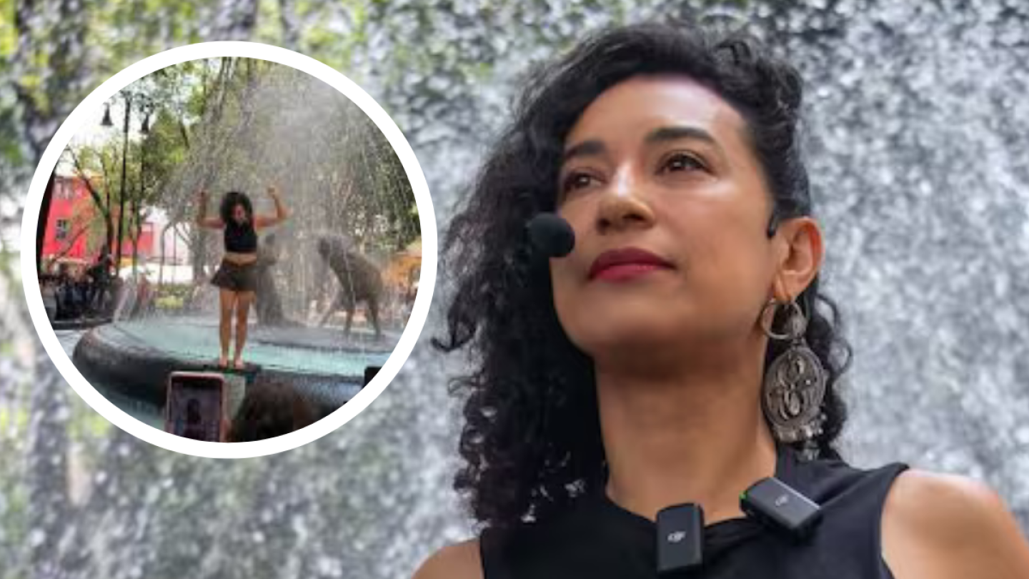 Flor Amargo dentro de la Fuente de los Coyotes