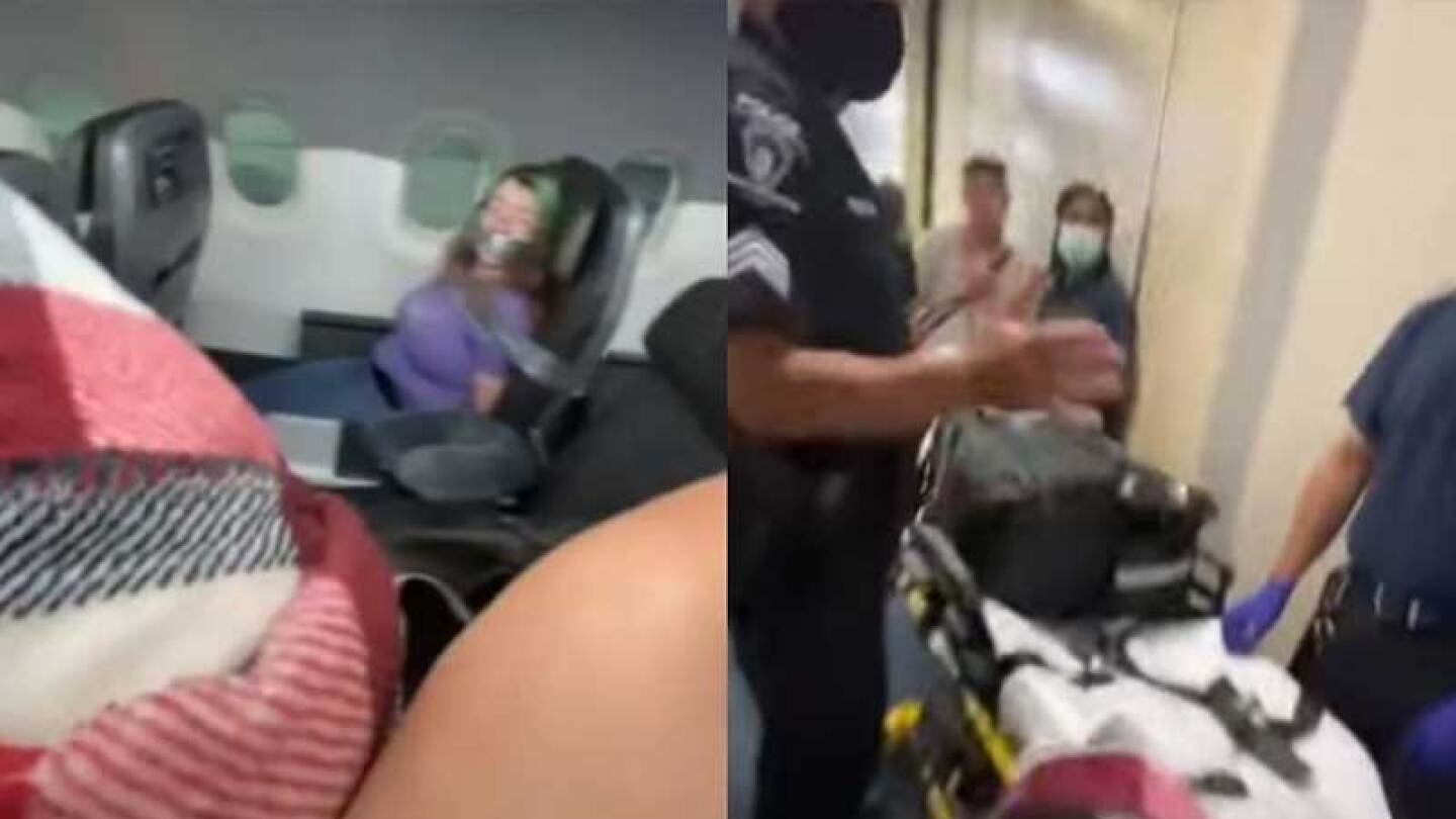 Internautas critican las acciones del personal de un avión