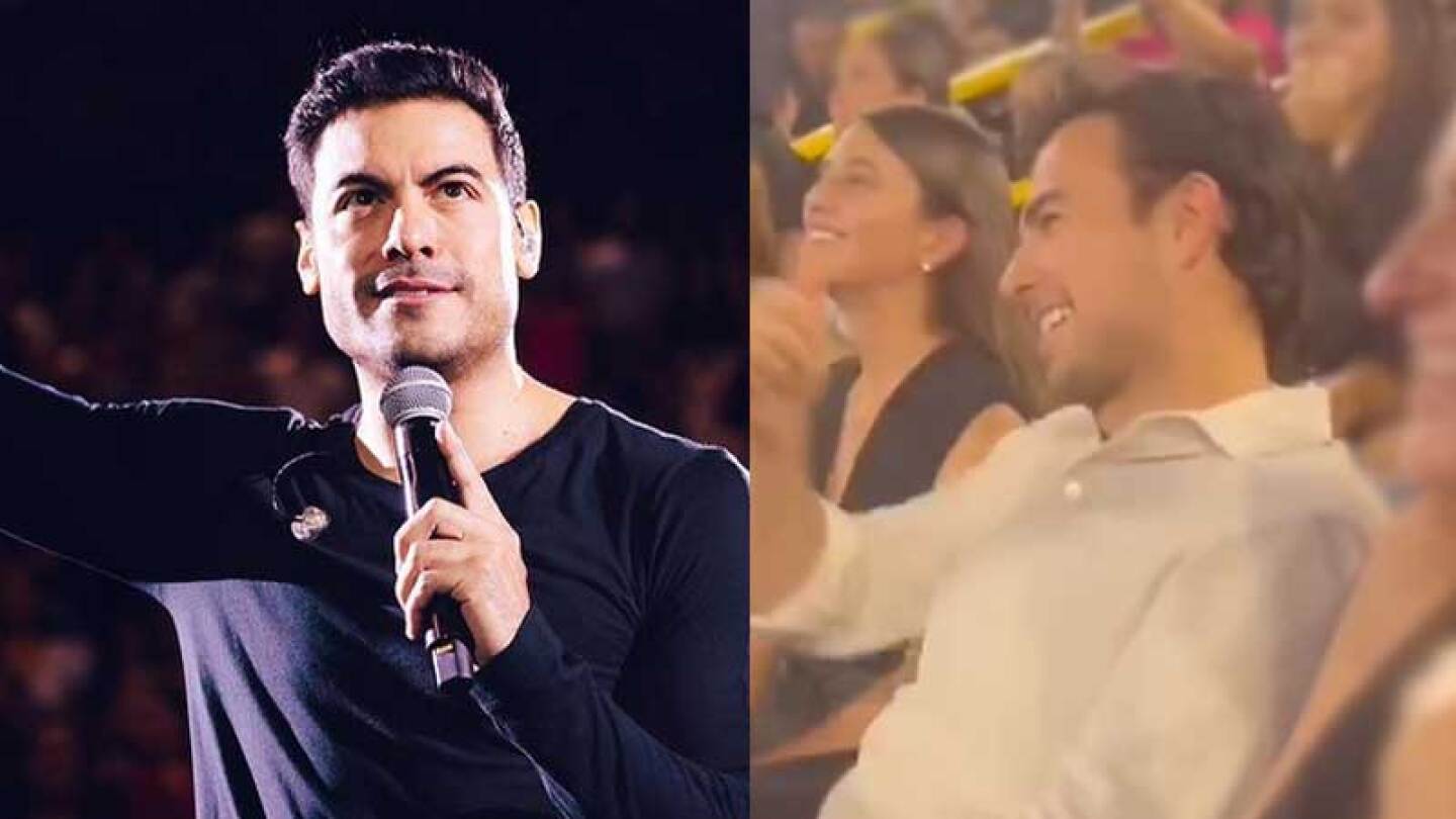 Checo Pérez y Carlos Rivera cantaron juntos