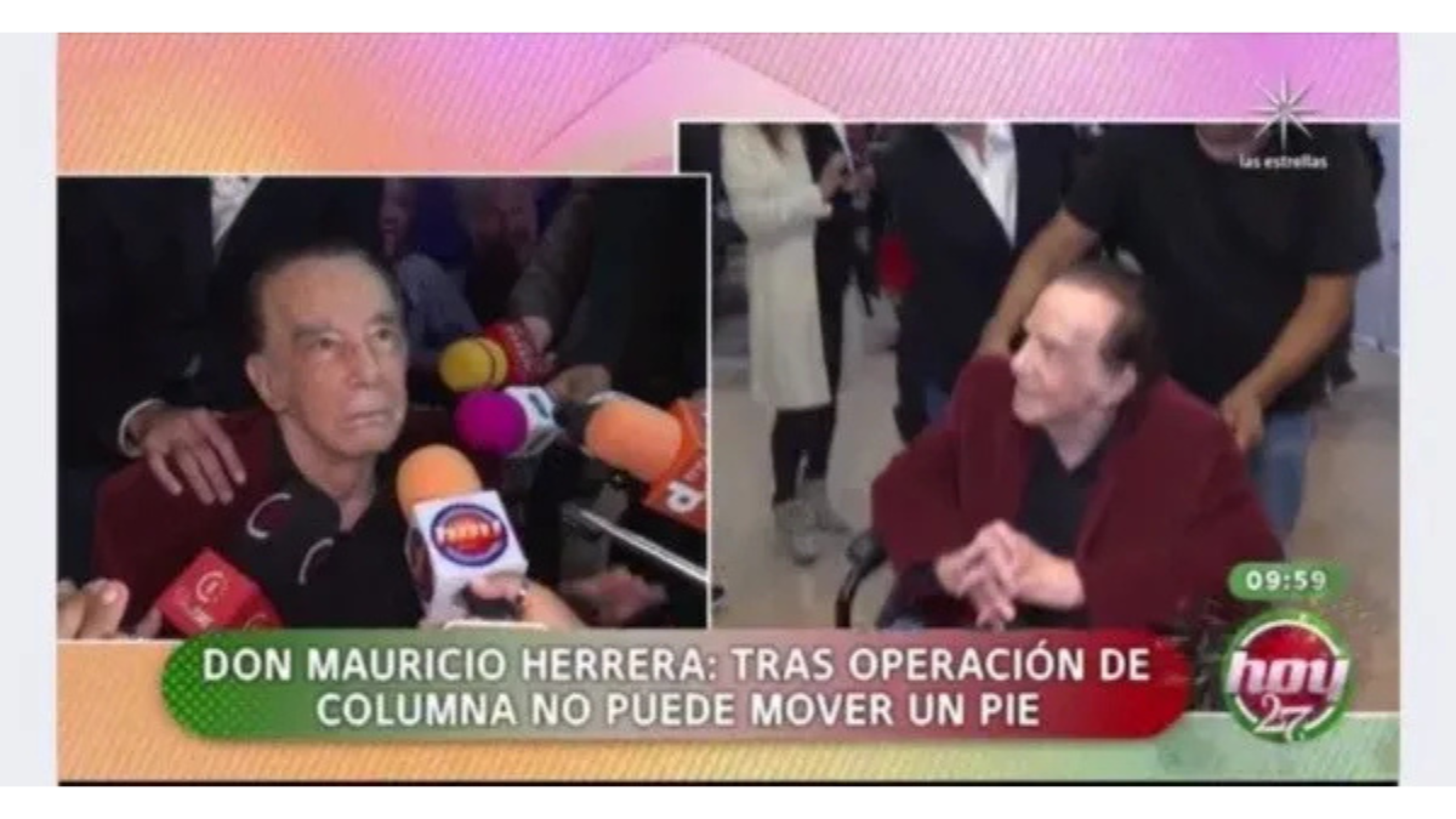 Mauricio Herrera ya no puede mover un pie tras su cirugía de cadera.