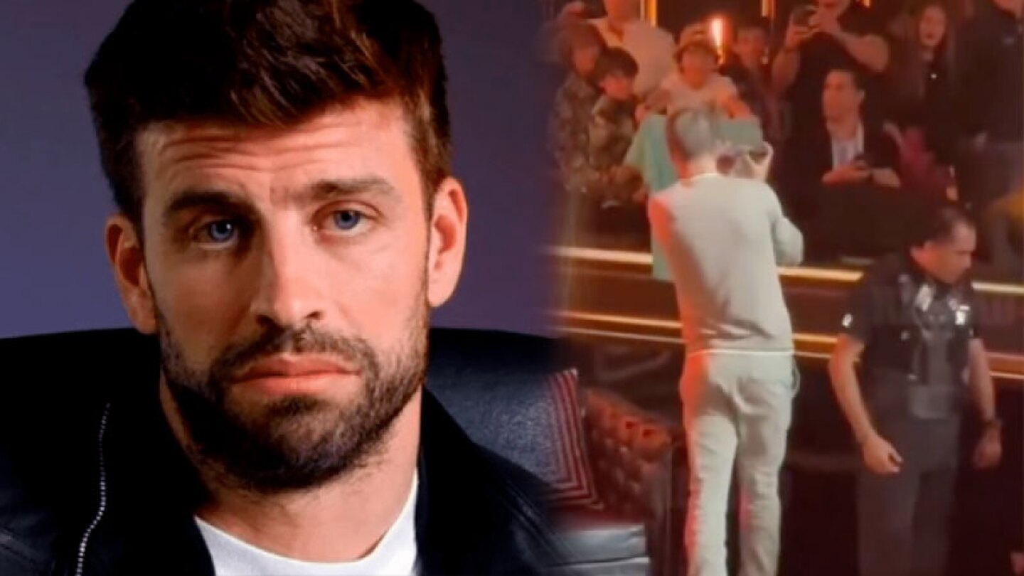 Piqué cara triste caída viral