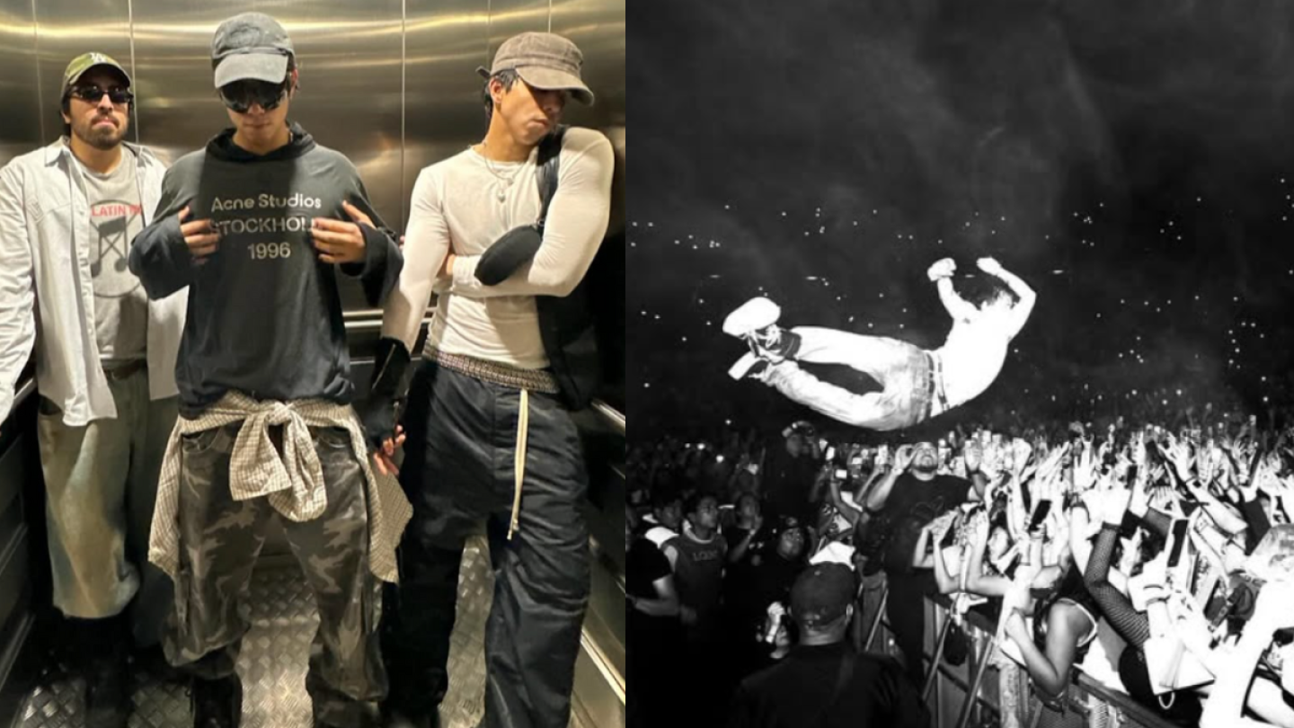 Accidente en concierto de Latin Mafia, uno de los cantantes se lanza desde el escenario.png