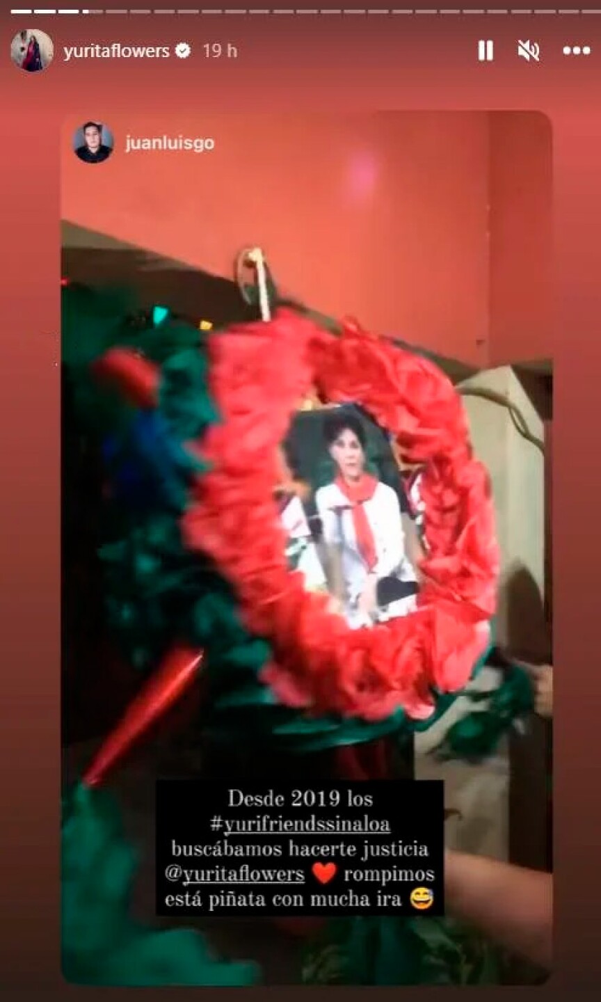 Yuridia presumió piñata con la cara de Pati Chapoy que sus fans rompieron