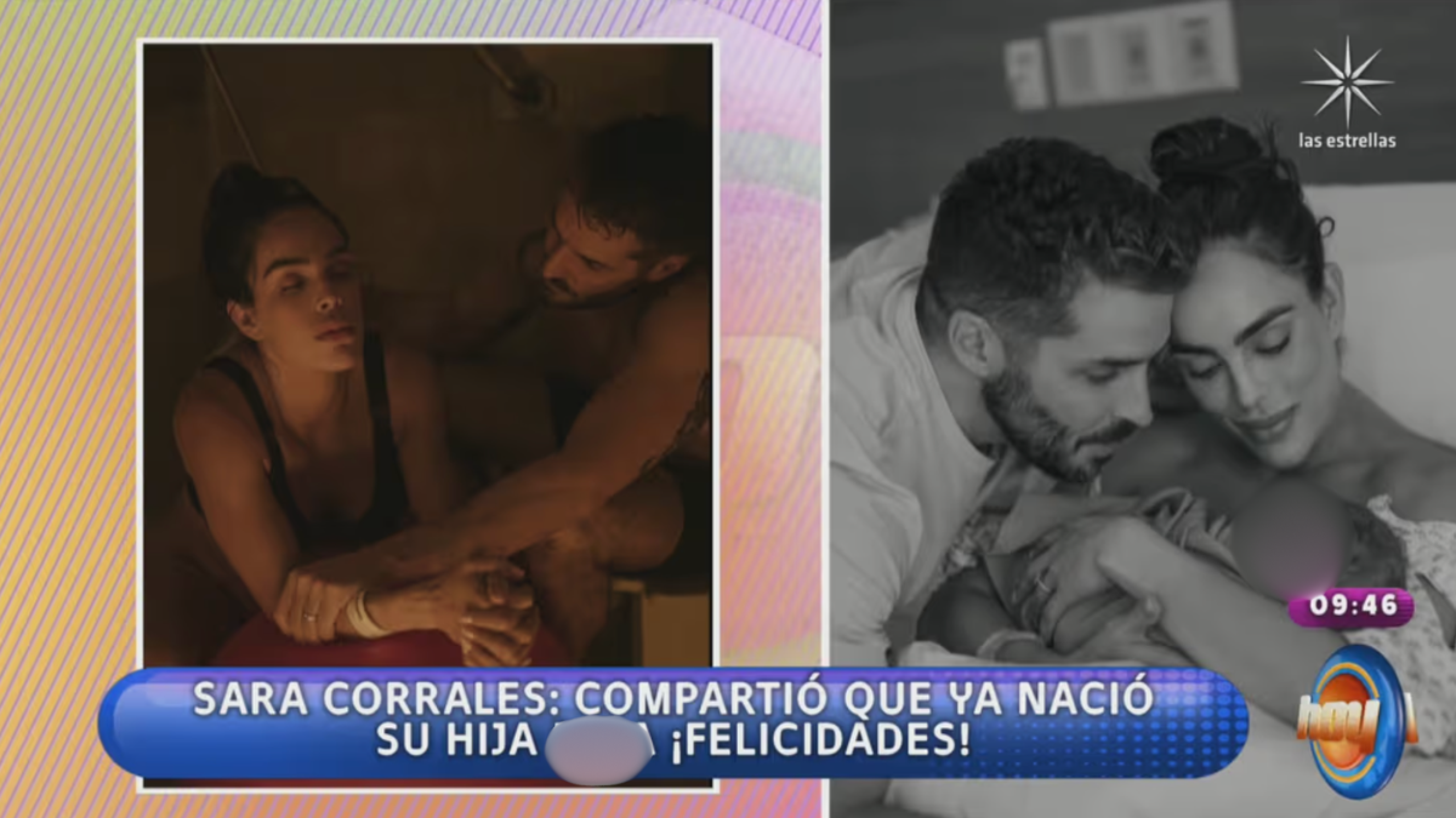 Anuncian en Hoy el nacimiento de la hija de Sara Corrales