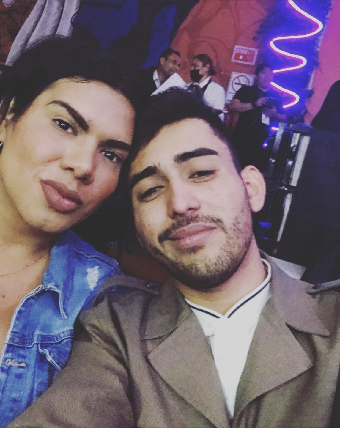 Kimberly y su novio Óscar Barajas