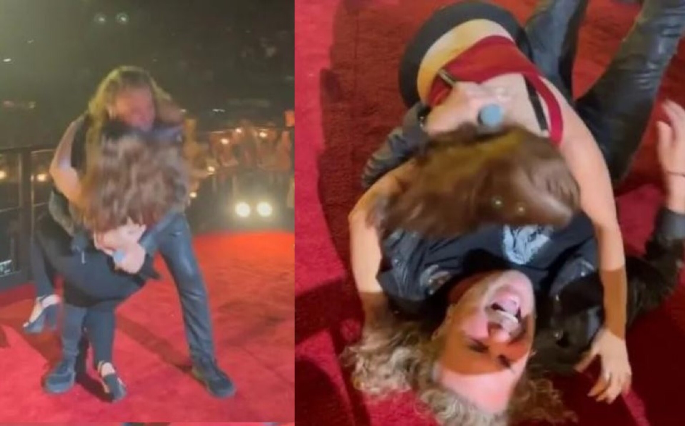 Fan intentó que Fher, de Maná, la cargara y terminó tirándolo