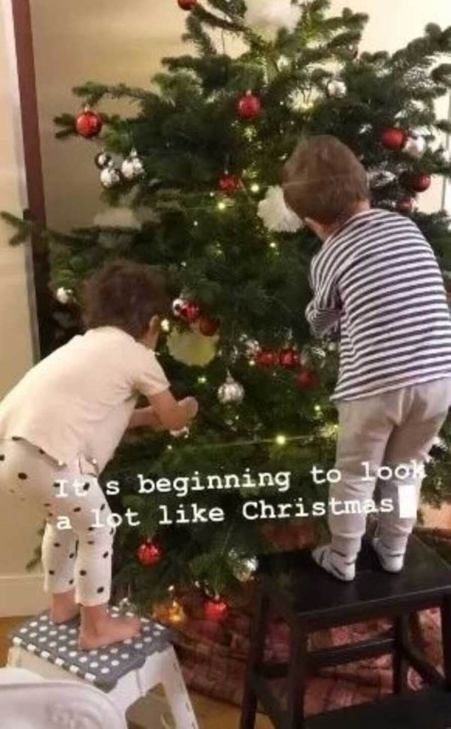 Los pequeños estaban felices.