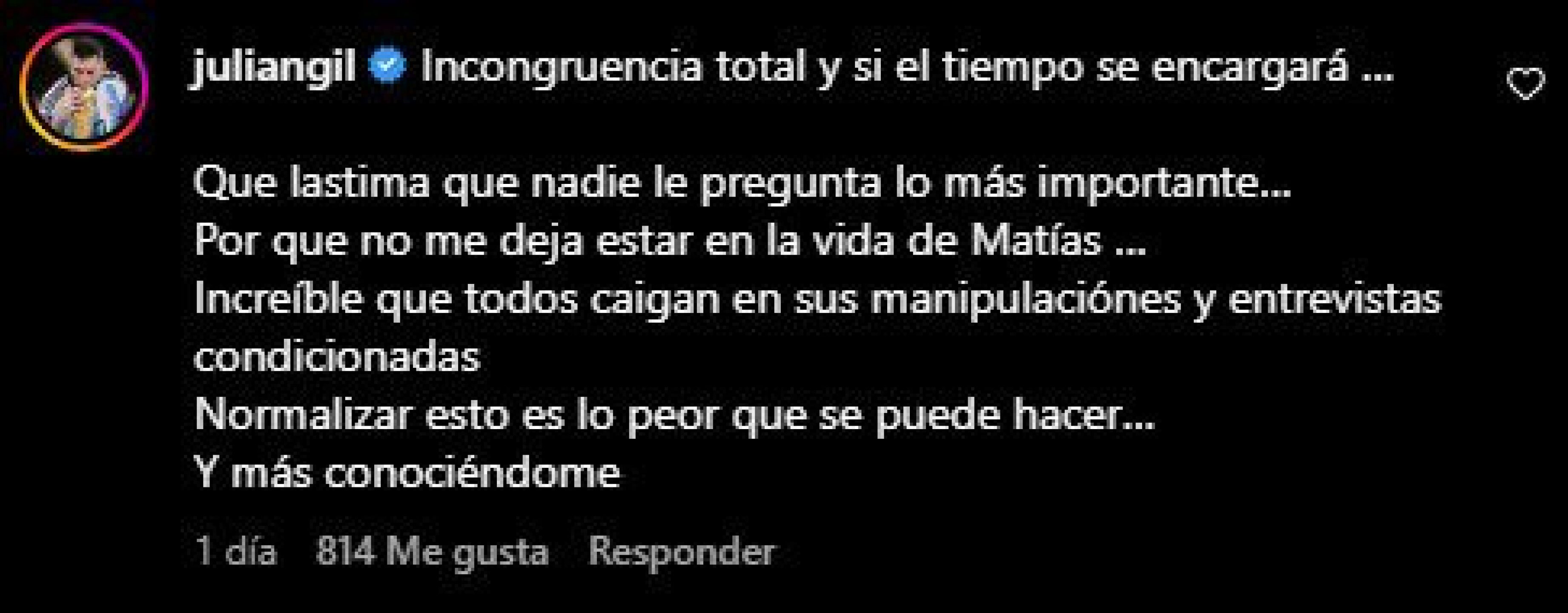 Julián Gil estalla contra La Mesa Caliente por entrevistar a Marjorie de Sousa