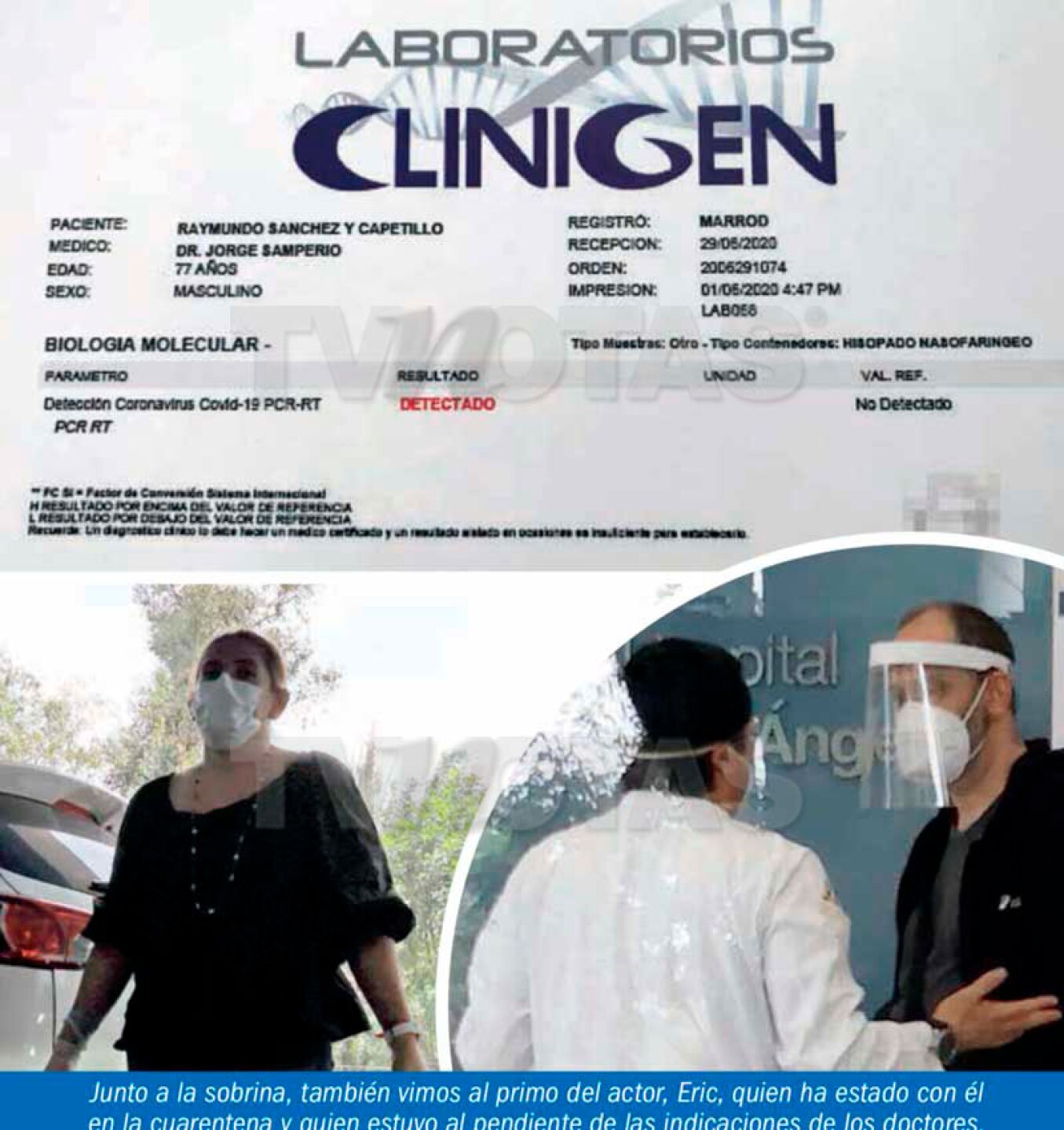 Raymundo Capetillo internado