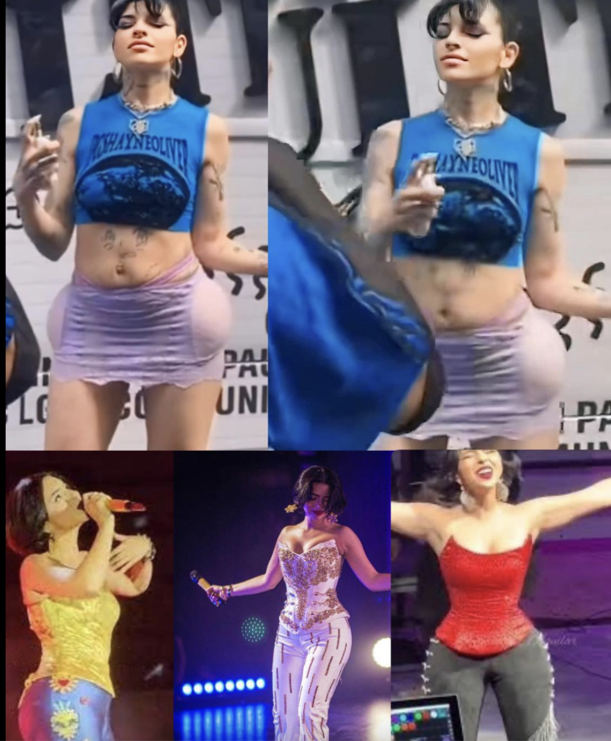 Cazzu reaparece falda de Jean Paul Gautier