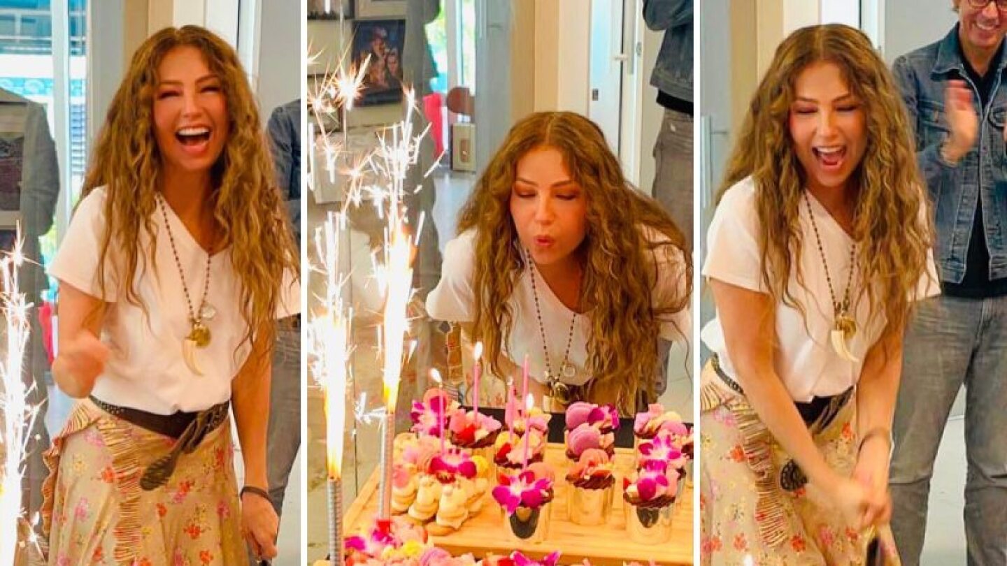 ¡Thalía está de fiesta! celebra su 51 cumpleaños a lo grande