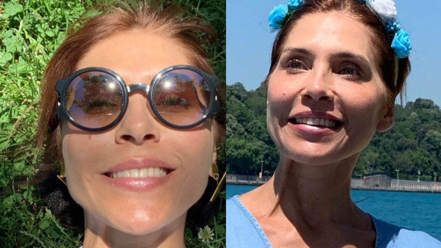 La actriz compartió imágenes feliz y radiante flotando en el Mar Muerto