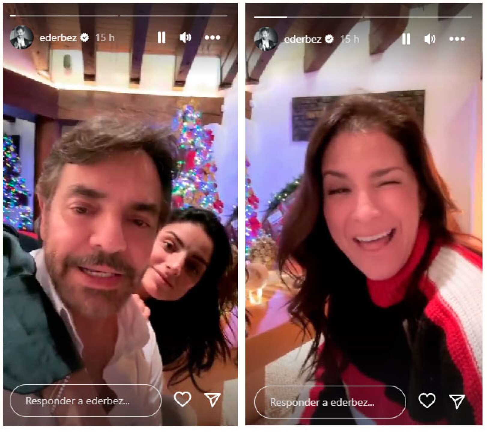 Eugenio Derbez se quedó por los mensajes navideños que recibe