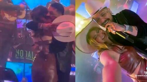 Christian Nodal le cantó romántica canción a fan durante un concierto, ¿Cazzu se puso celosa?