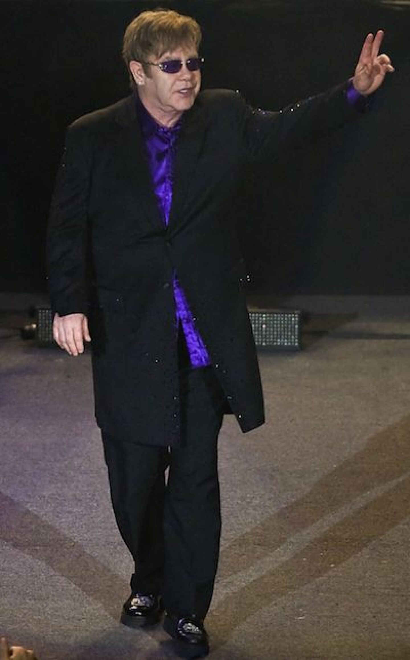 Elton John en su presentación en el Auditorio Nacional