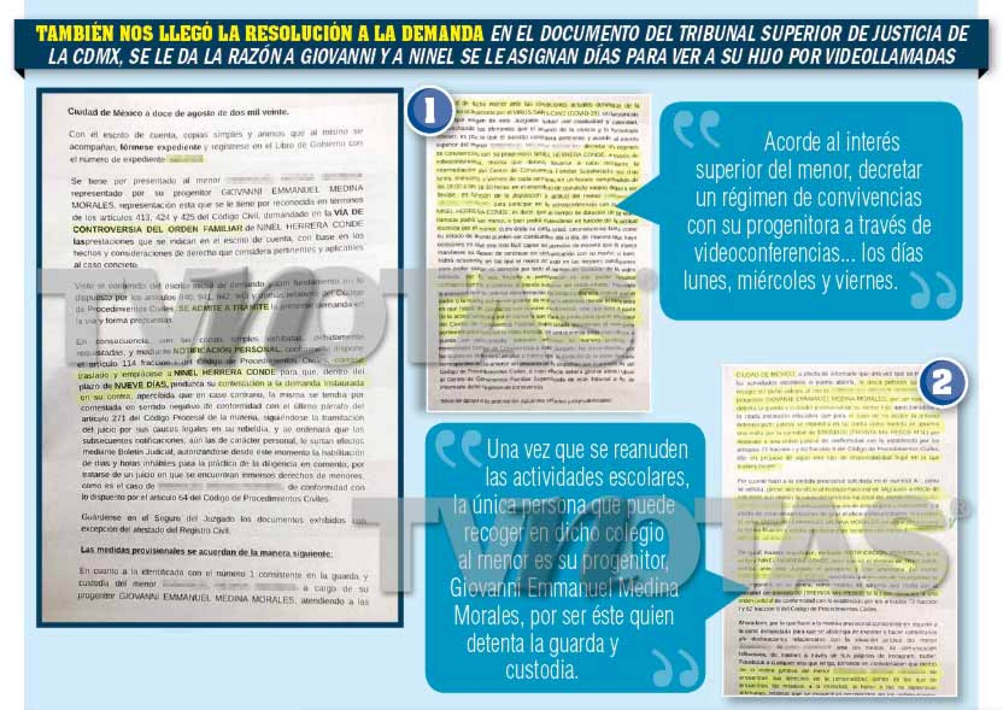 Ninel Conde Giovanni Medina Batalla Conflicto Legal Custodia Hijo Mala Madre Excesos Pruebas Guarda Custodia