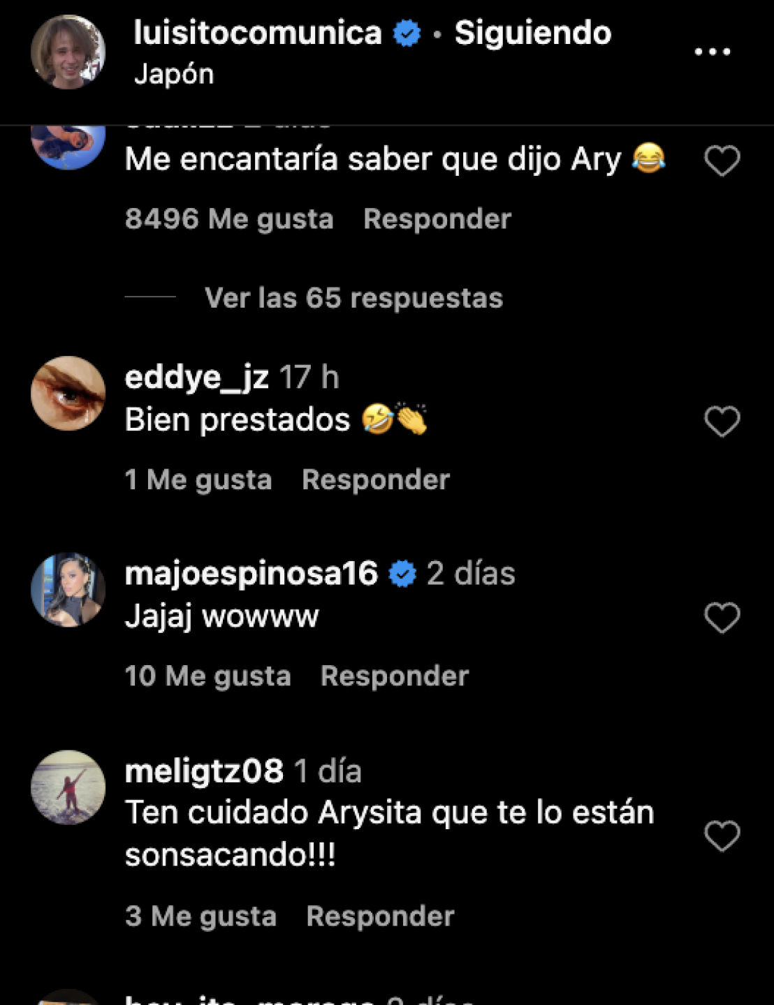 luisito comunica comentarios