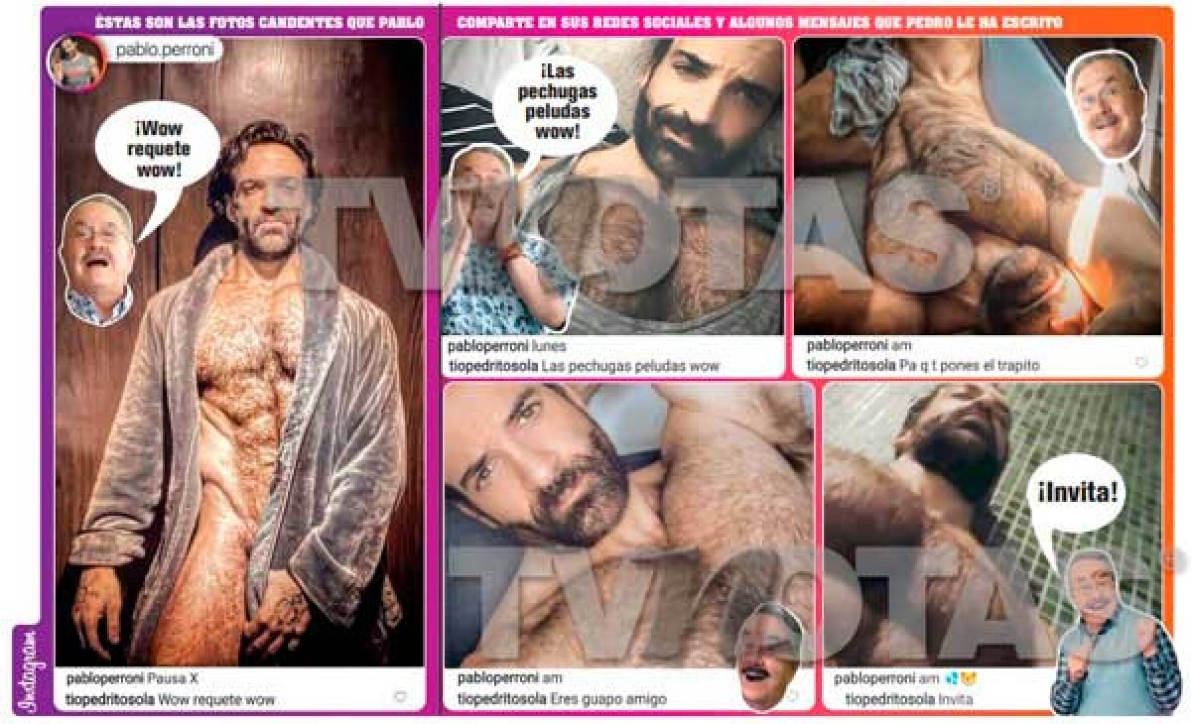 Pablo Perroni recibió varios piropos de Pedro Sola