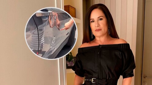 Gloria Calzada sufre incidente de tránsito
