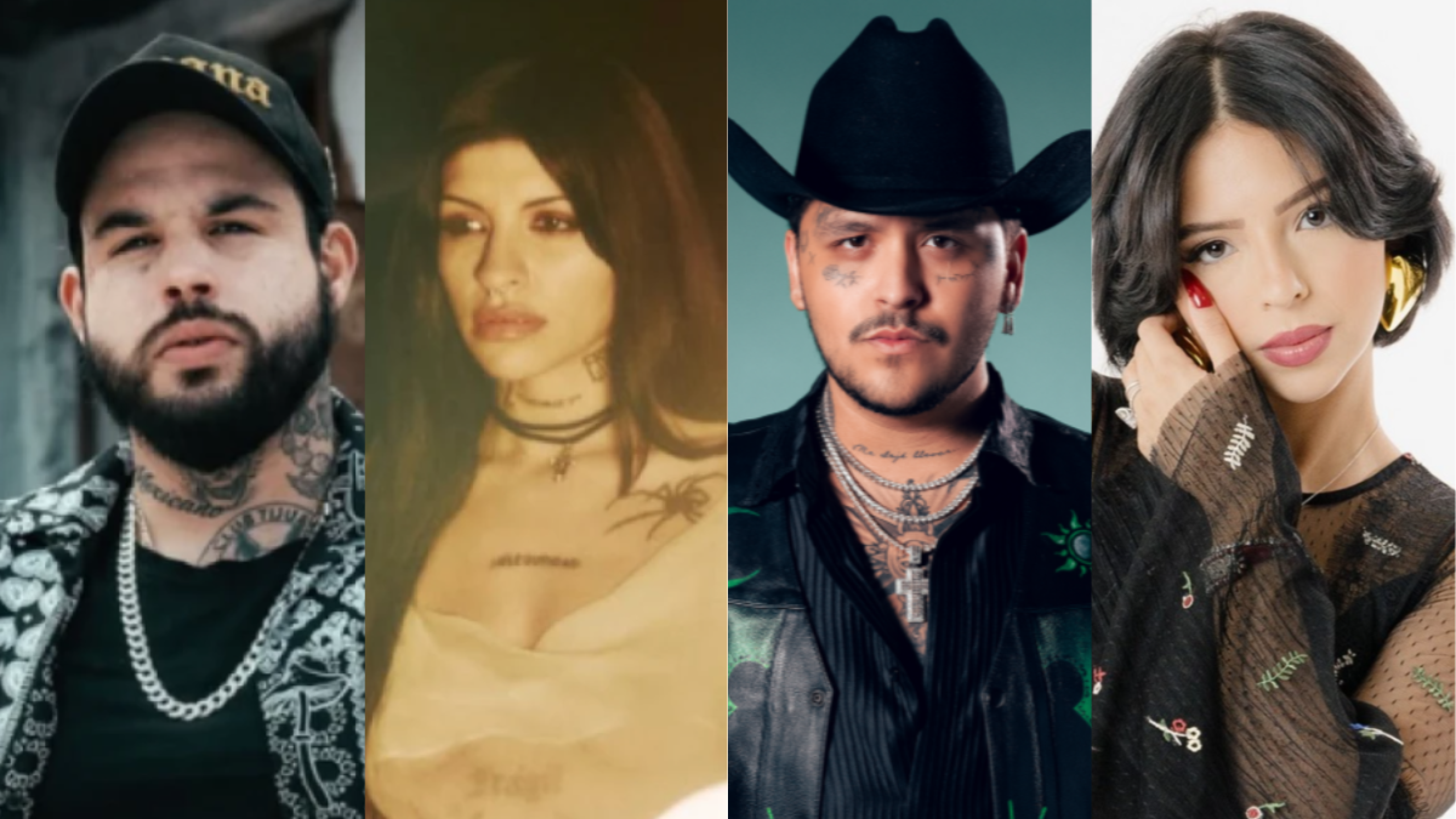 Emiliano Aguilar, Ángela Aguilar, Cazzu y Nodal