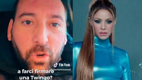 Shakira cumple el sueño de un fan que viajó desde Italia ¡para que le firme la puerta de su Twingo!