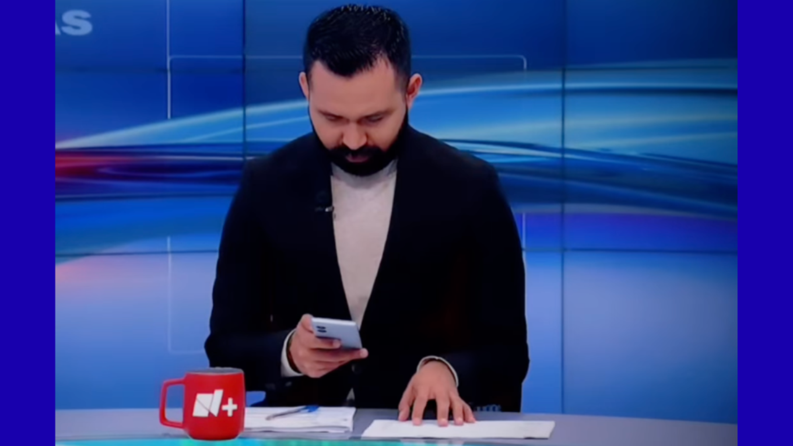 Moisés Hernández de Santiago no se dio cuenta de que estaba al aire