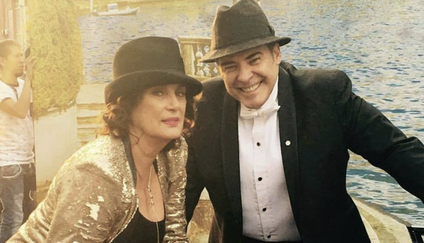 Helena Rojo y César Evora