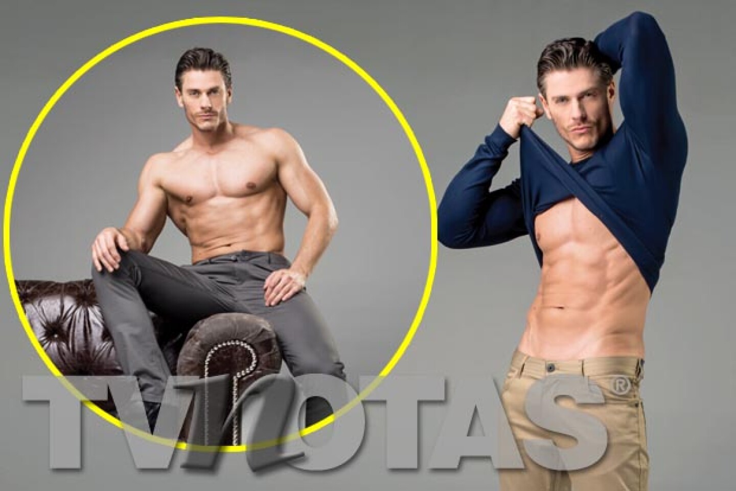 Alberto Pavón nos deleita con su escultural figura.