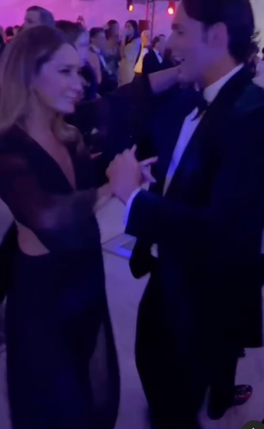 Geraldine Bazán bailando con Emmanuel Palomares