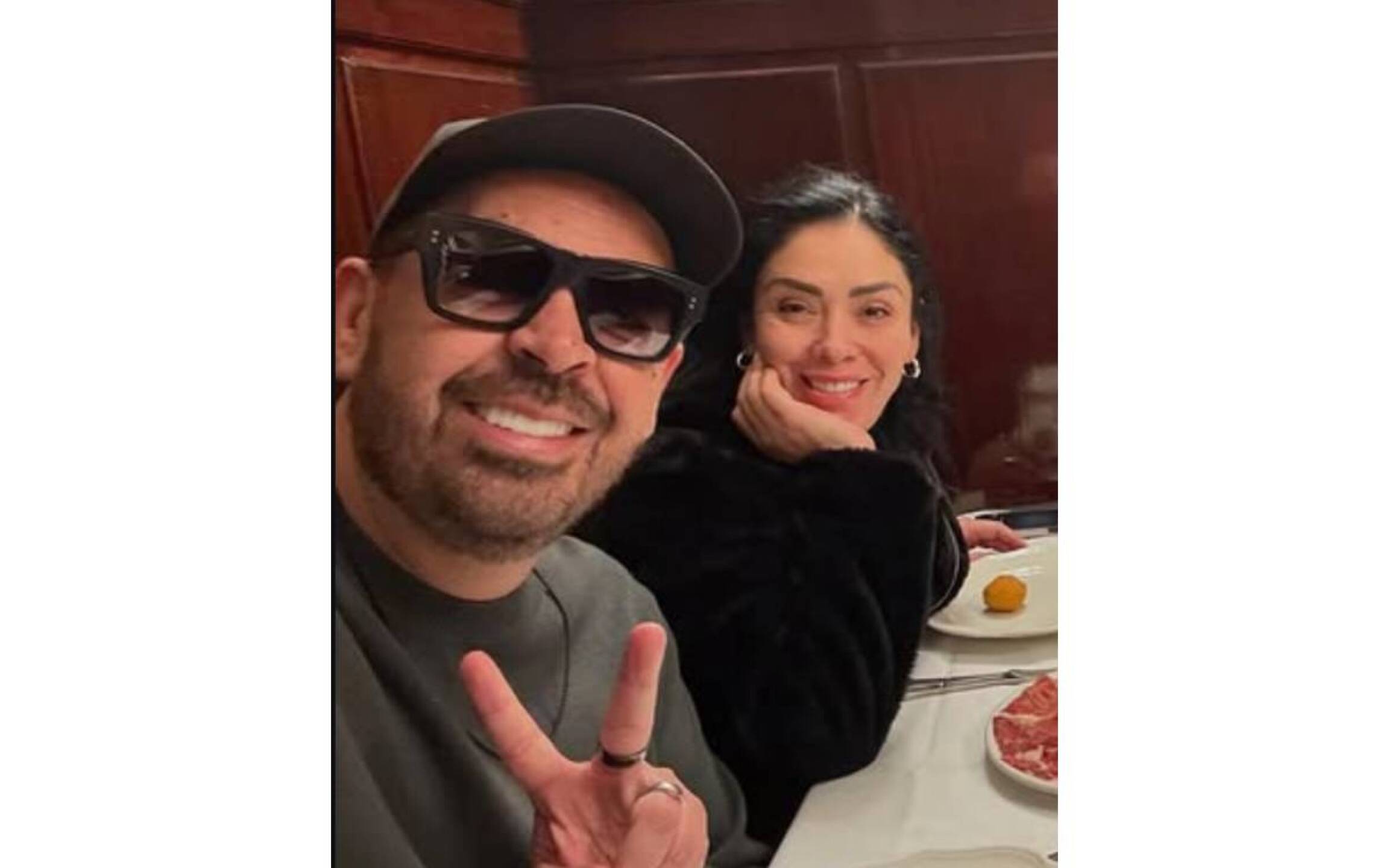 Jorge D'Alessio y su esposa