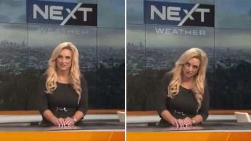 Meteoróloga pierde el conocimiento y se desmaya en plena presentación del clima