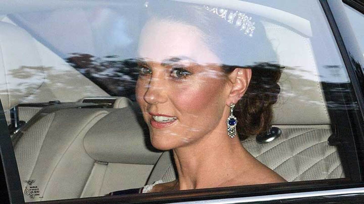 Kate Middleton asistió a la cena de gala en honor al mandatario estadounidense.