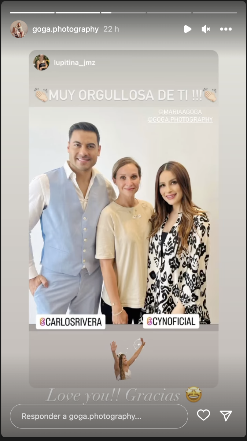 Cynthia Rodríguez y su bebé