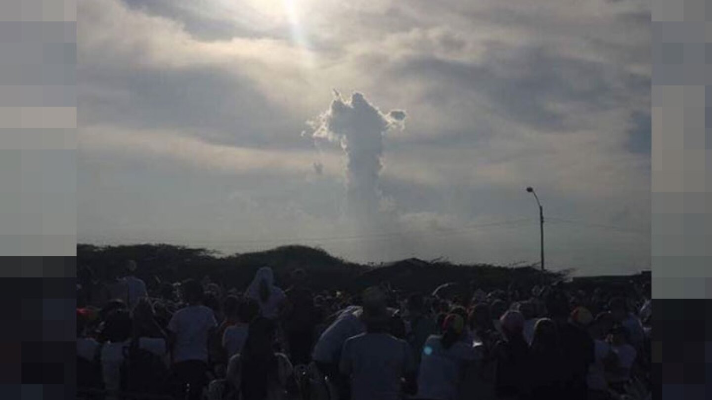 Un silueta religiosa apareció en el cielo de Venezuela