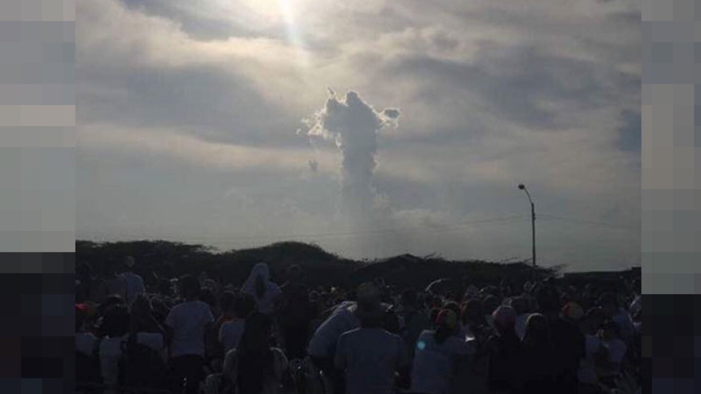 Un silueta religiosa apareció en el cielo de Venezuela 