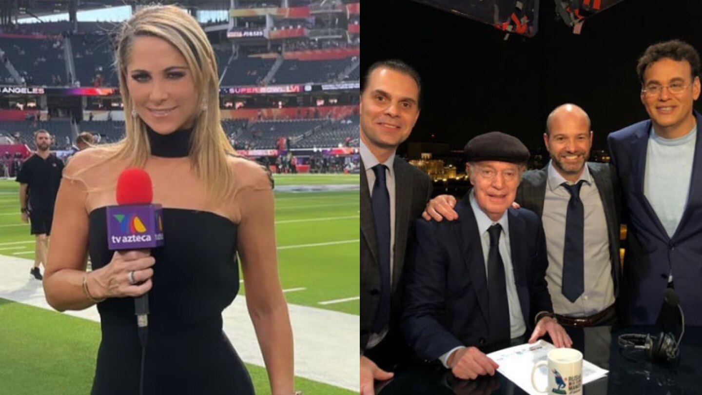Inés Sainz y Luis García, David Faitelson, José Ramón Fernández y Christian Martinoli