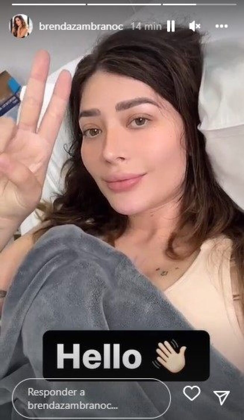 Brenda Zambrano vuelve al quirófano