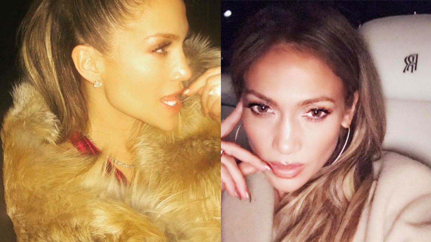 Selfie de Jennifer Lopez con su hijo.