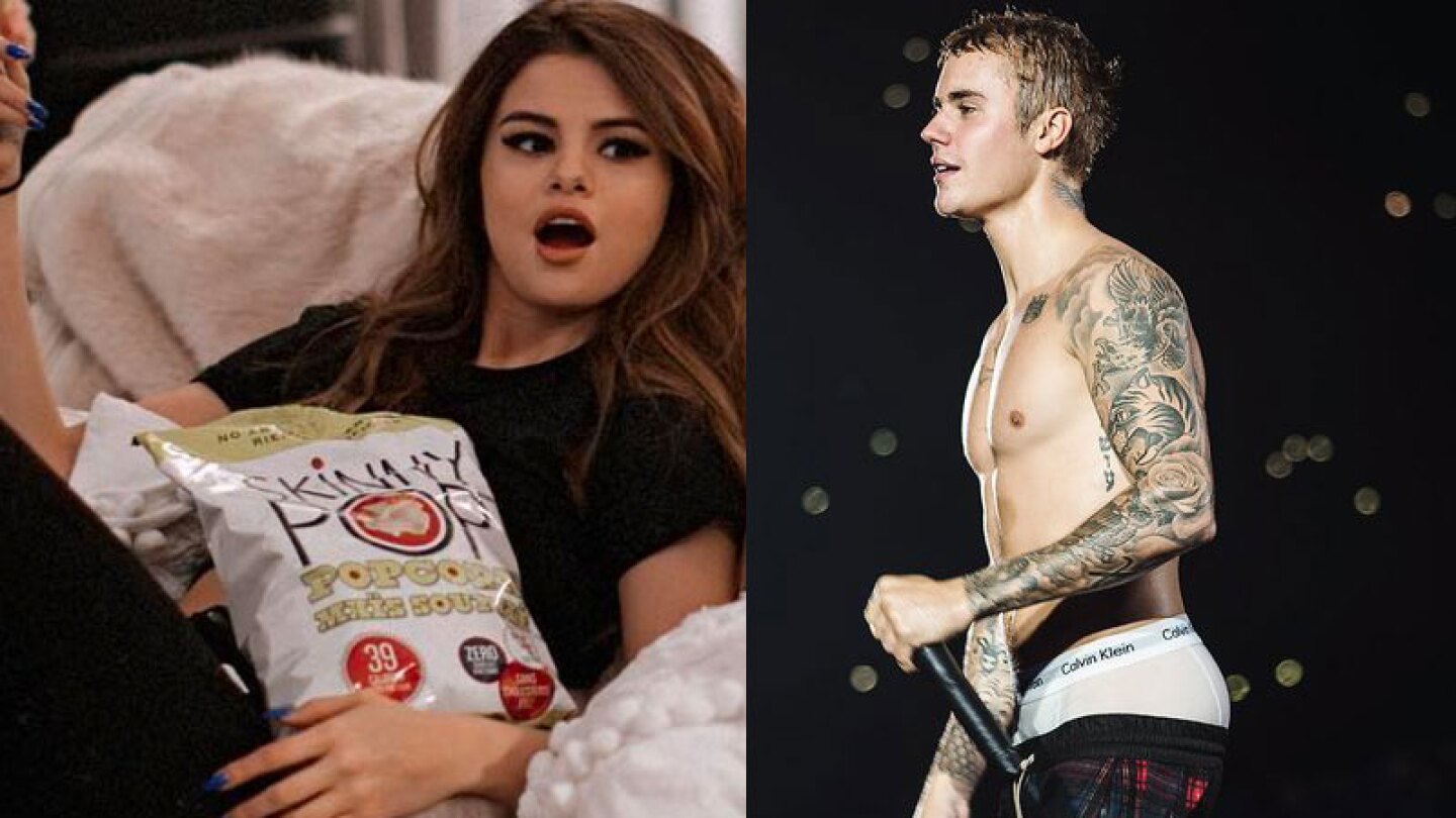 Selena Gomez y Justin Bieber.