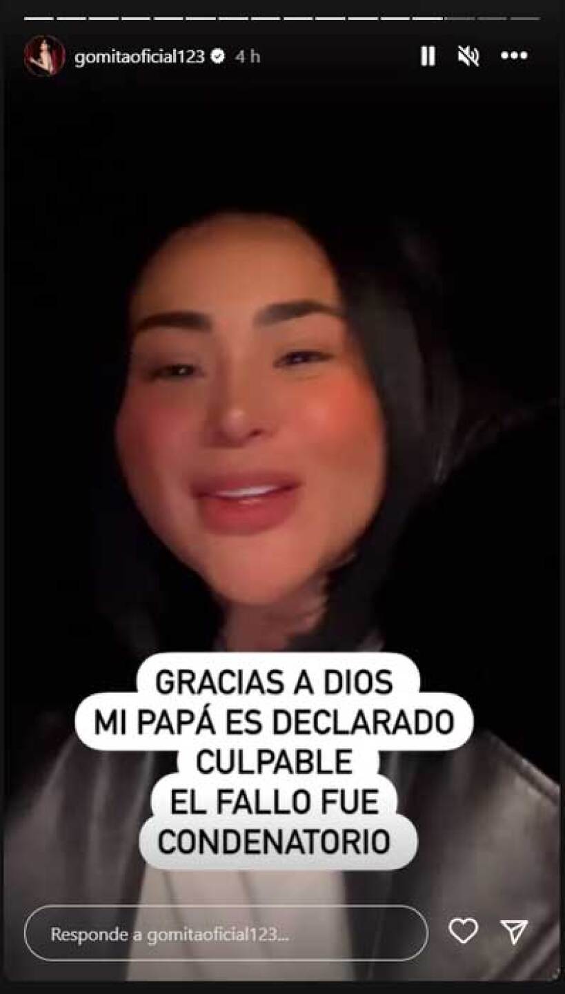 Lapizito apoya a su hermana Gomita luego de que su padre fuera declarado culpable