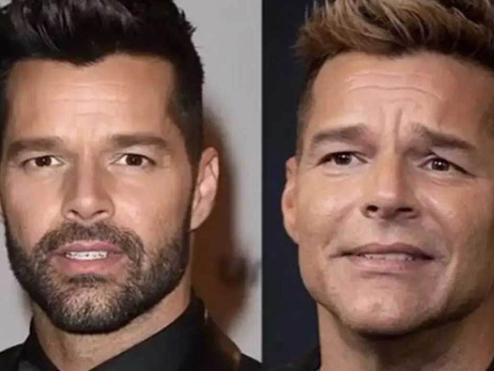 Ricky Martin luce irreconocible.