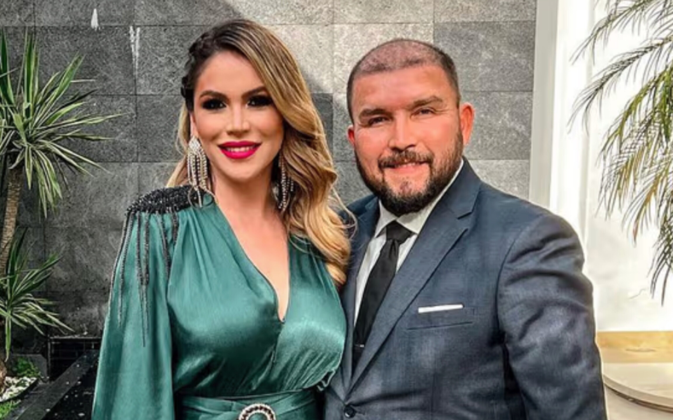 Poncho Lizárraga y su esposa