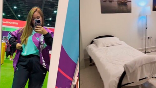 Joven muestra cómo es el trabajo voluntario en Qatar