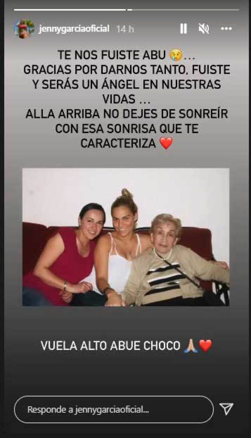 Jenny García se encuentra de luto